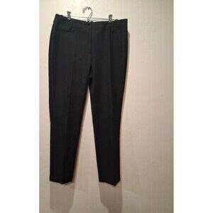 Talbots Newport Wmns Dress Pants Trousers Cotton Blend Black Size 12P Minimalist